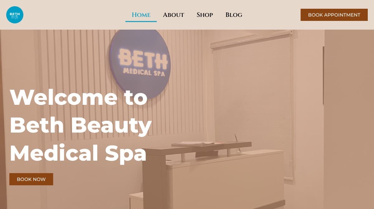 Beth Beauty Medical Spa screenshot